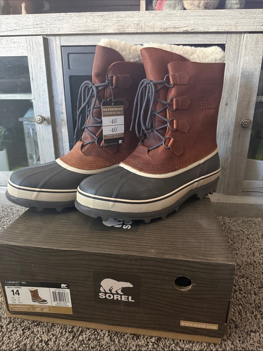Sorel Brown and Black Men's Insulated Waterproof Boots